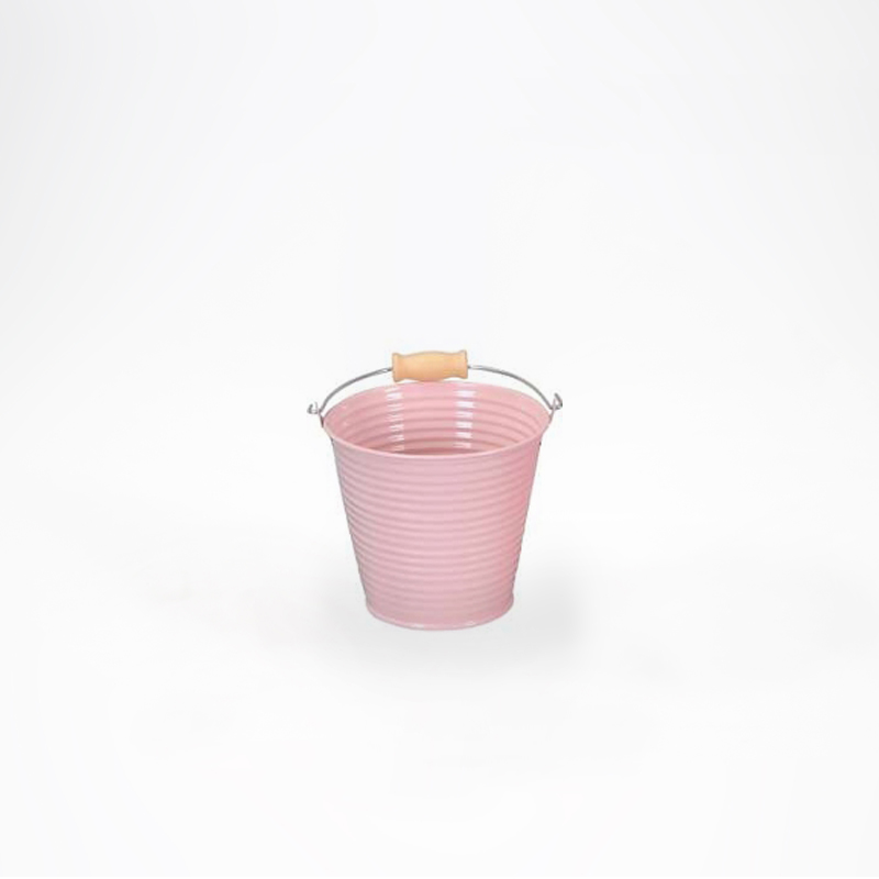 Balde Zinco - 13cm Rosa